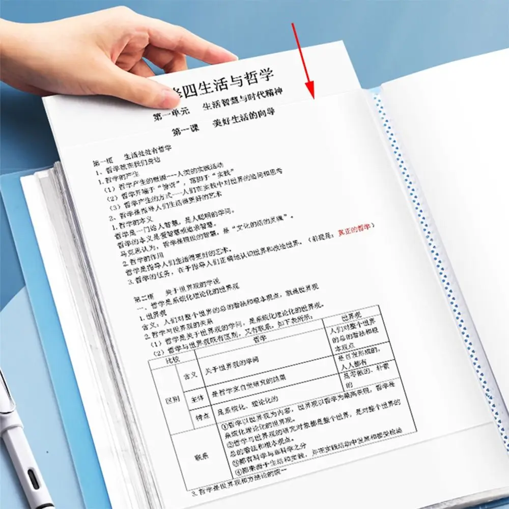 방수 다기능 파일 가방 보관 책자, 대용량 그림 수집 책, 학생 선물, 20 페이지, 30 페이지, 60/100 페이지