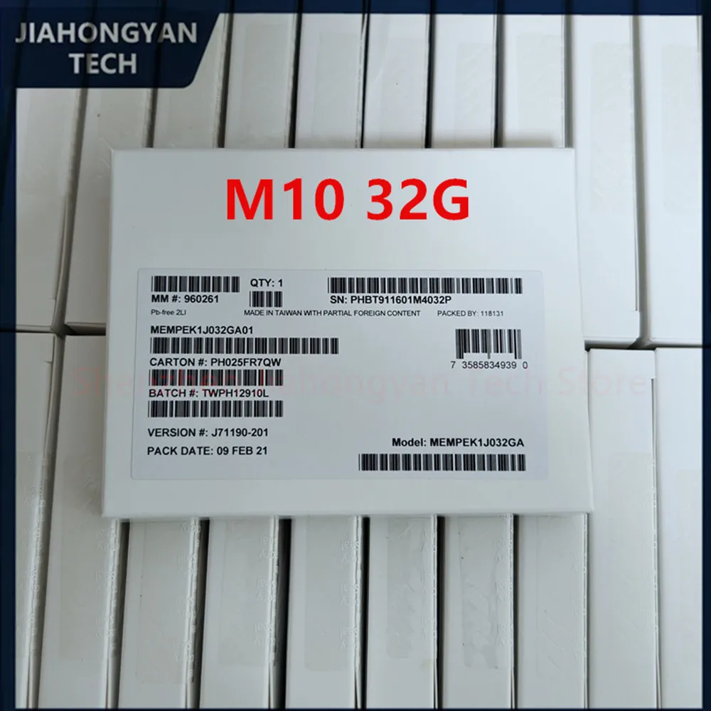 5PCS 2PCS NEW M10 Memory Acceleration Cache for Computer PC For Intel Optane Memory M10 32G 16G M10 M.2 2280 PCIe 3D Xpoint NVMe