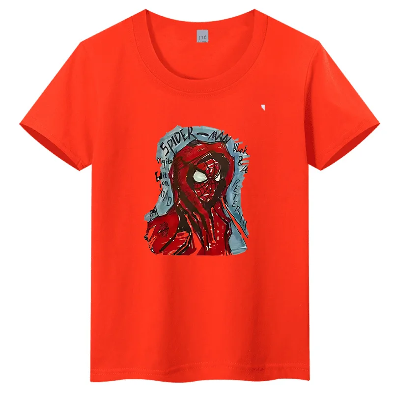 Popular Summer Marvel Spider Man Children's T-shirt American