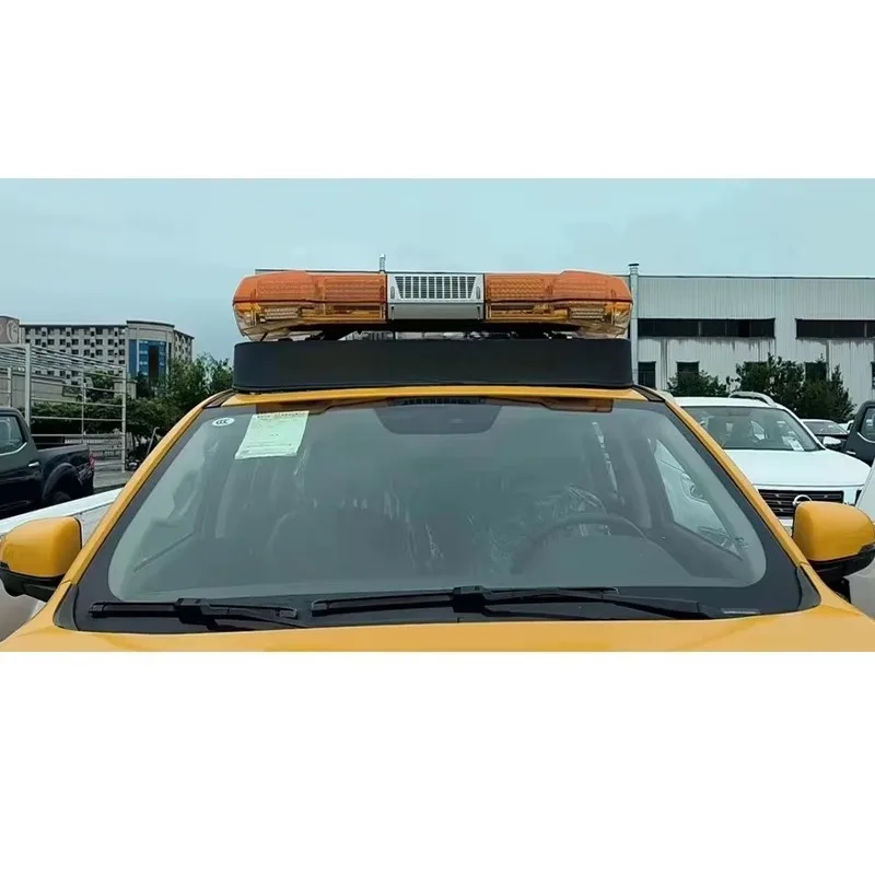 PC material rotating LED urban road emergency warning light strip with stroboscopic and warning sound