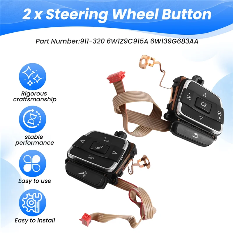 New Car Multi Functional Steering Wheel Button For For VW Golf 6 MK6 GTI GTD R 2009-13 Polo GTI Tiguan Passat R-Line