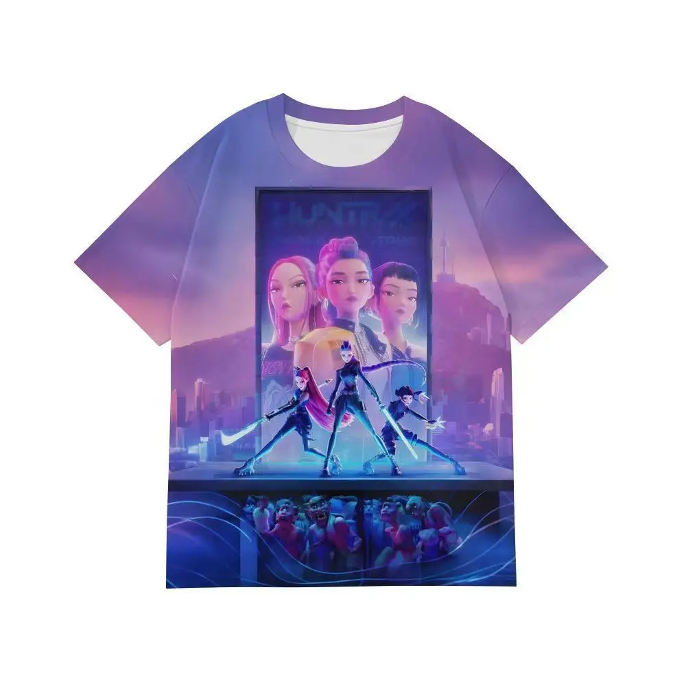 

Cartoon and Animation 3D Printed T-shirt, Short-sleeved Top for Both Boys and Girls, Suitable for Adults DS