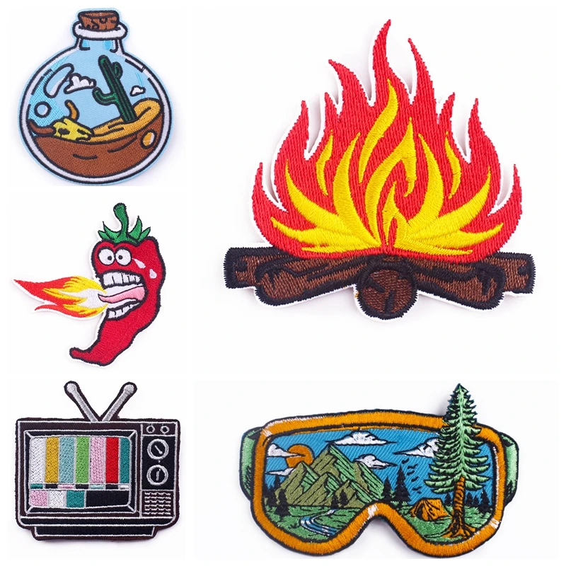 

10 pcs/lot wholesale Outdoor Embroidery Patch Iron On Patches For Clothing Thermoadhesive Patches On Clothes Sewing Patch