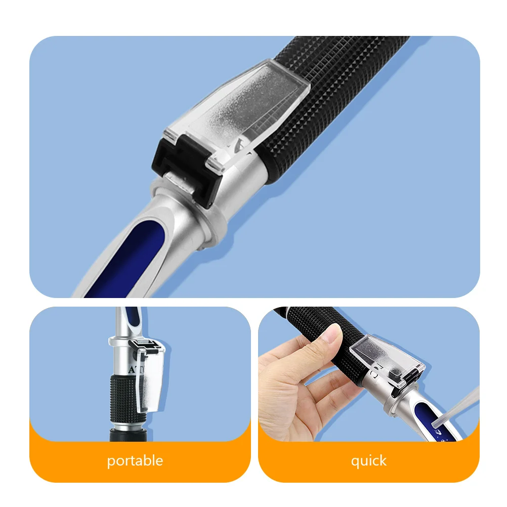 

Portable Metal Atc Refractometer 0-100 Meter Easy Use No Home Professional Atc Refractometer Meter