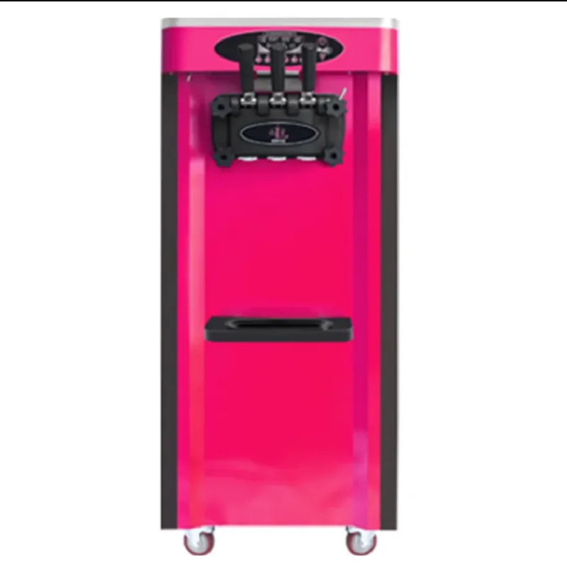 ماكينة صنع الآيس كريم التجارية الأوتوماتيكية العمودية آلة الآيس كريم الناعمة آلة الآيس كريم عالية الجودة من الفولاذ المقاوم للصدأ