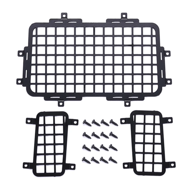 Parti decorative in rete per finestre in metallo per MND90 D91 MN99 MN99S Crawler Off-Road Climbing Car