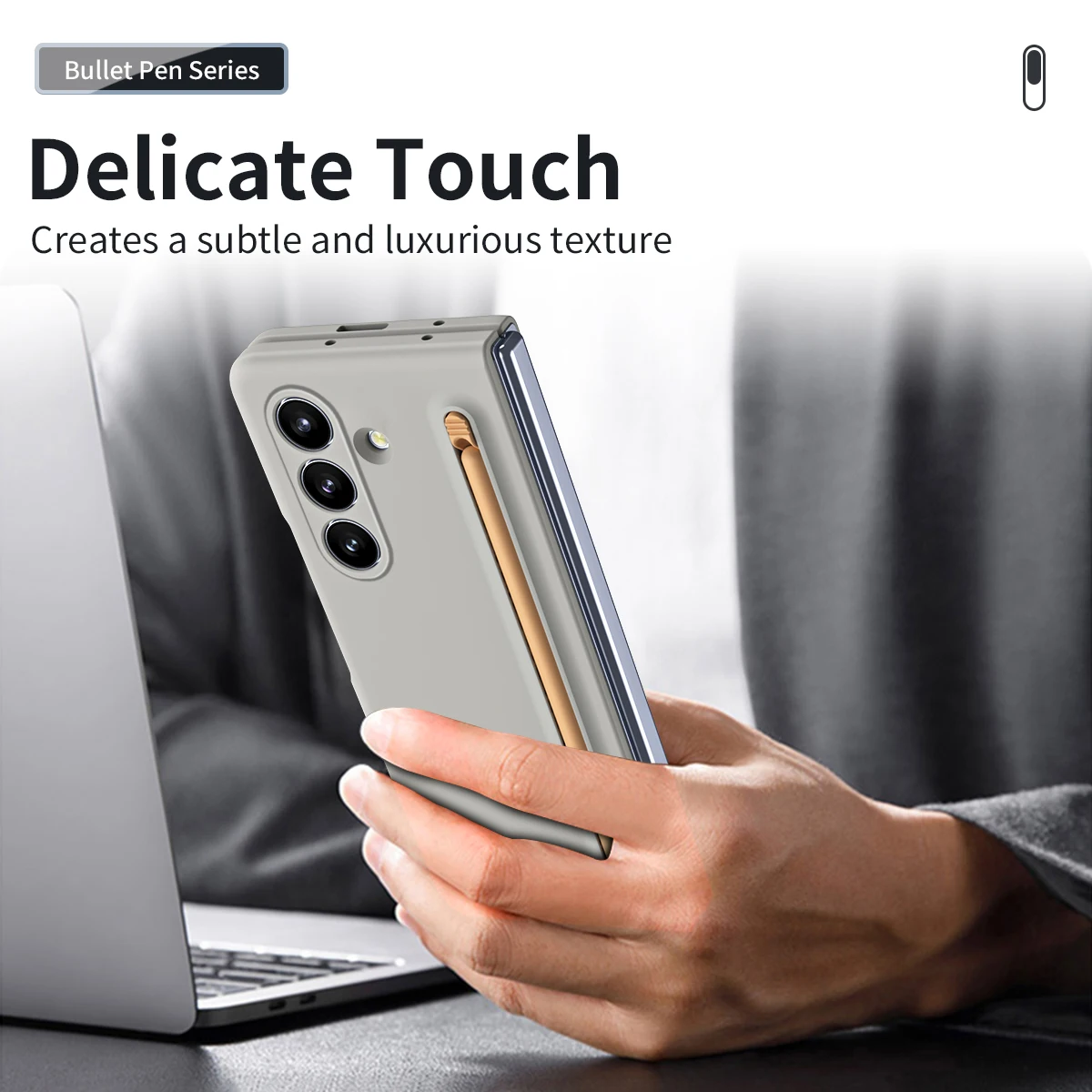 For Samsung Galaxy ZFold 8 7 6 5 4 3 Leather Phone Case With Hinge Protection Z Fold 7 Case With Front Screen Film Protector+Pen