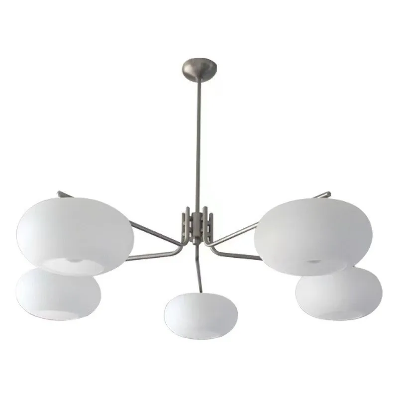 

Living room lamp persimmon chandelier, Nordic minimalist modern medieval bedroom dining room minimalist cream wind main lamp