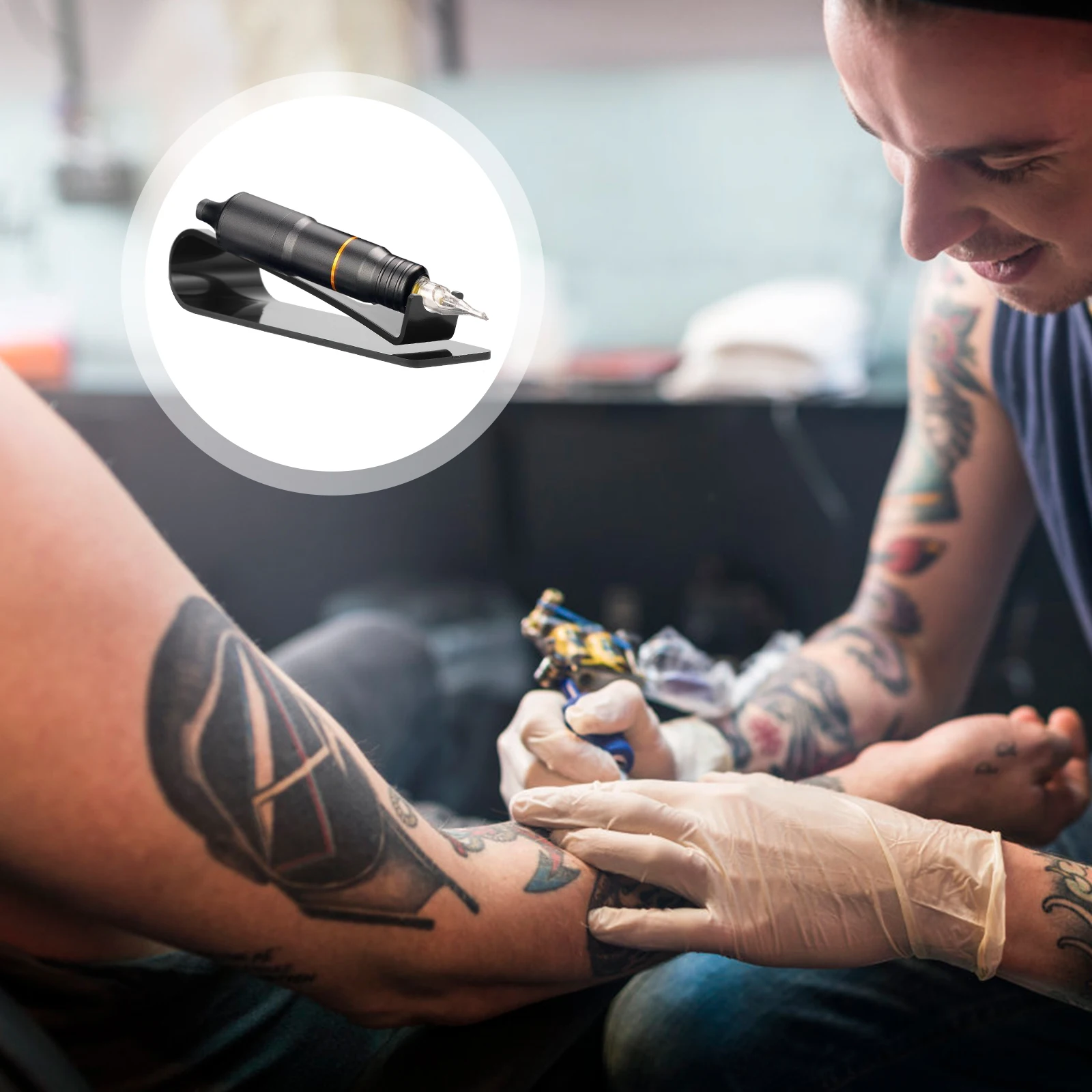 Premium Acryl Tattoos Coil Machine Stand Multifunctioneel Display Rack Wenkbrauw Machine Opslag Transparante Houder Schoonheidssalon