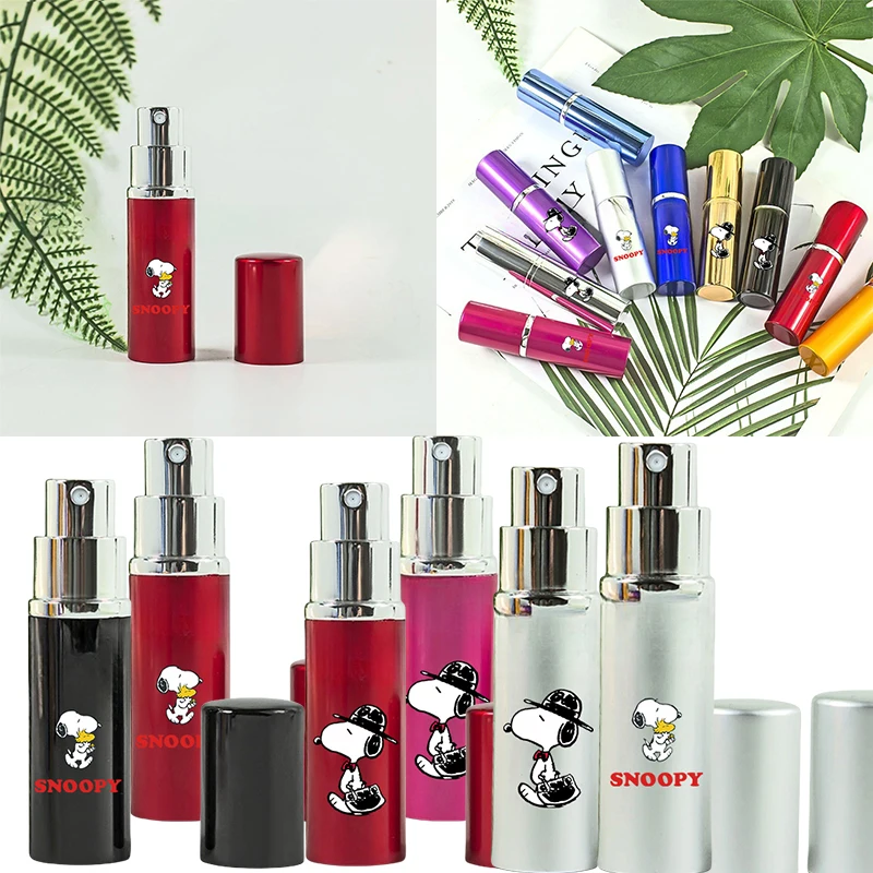 

10ml Snoopy Women's Perfume Split Bottle Cartoon Characters Men Women Travel Convenient Aluminum Alcohol Spray Split Bottle