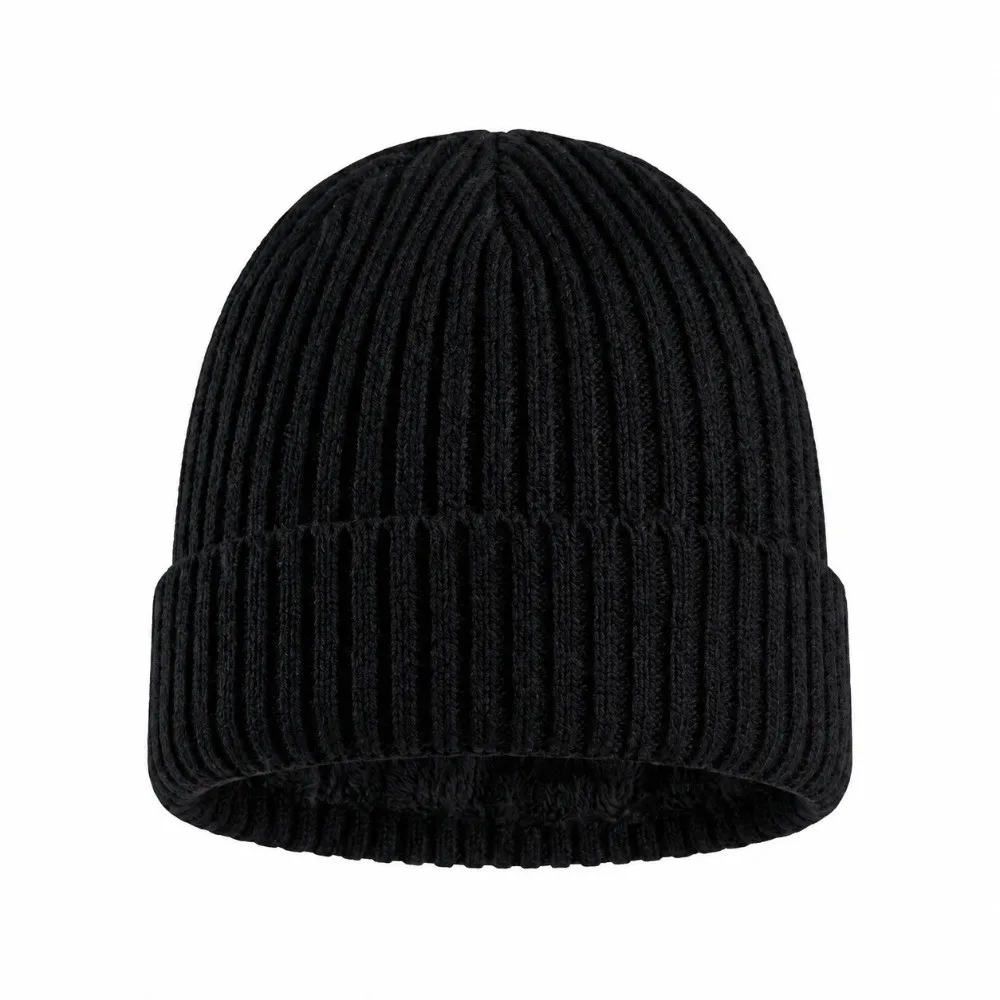 3Pcs/Set Warm Winter Hat Scarf Gloves Set Non Slip Lining Knit Beanie Snood Set Soft Windproof Scarf Neck Warmer Suit for Men