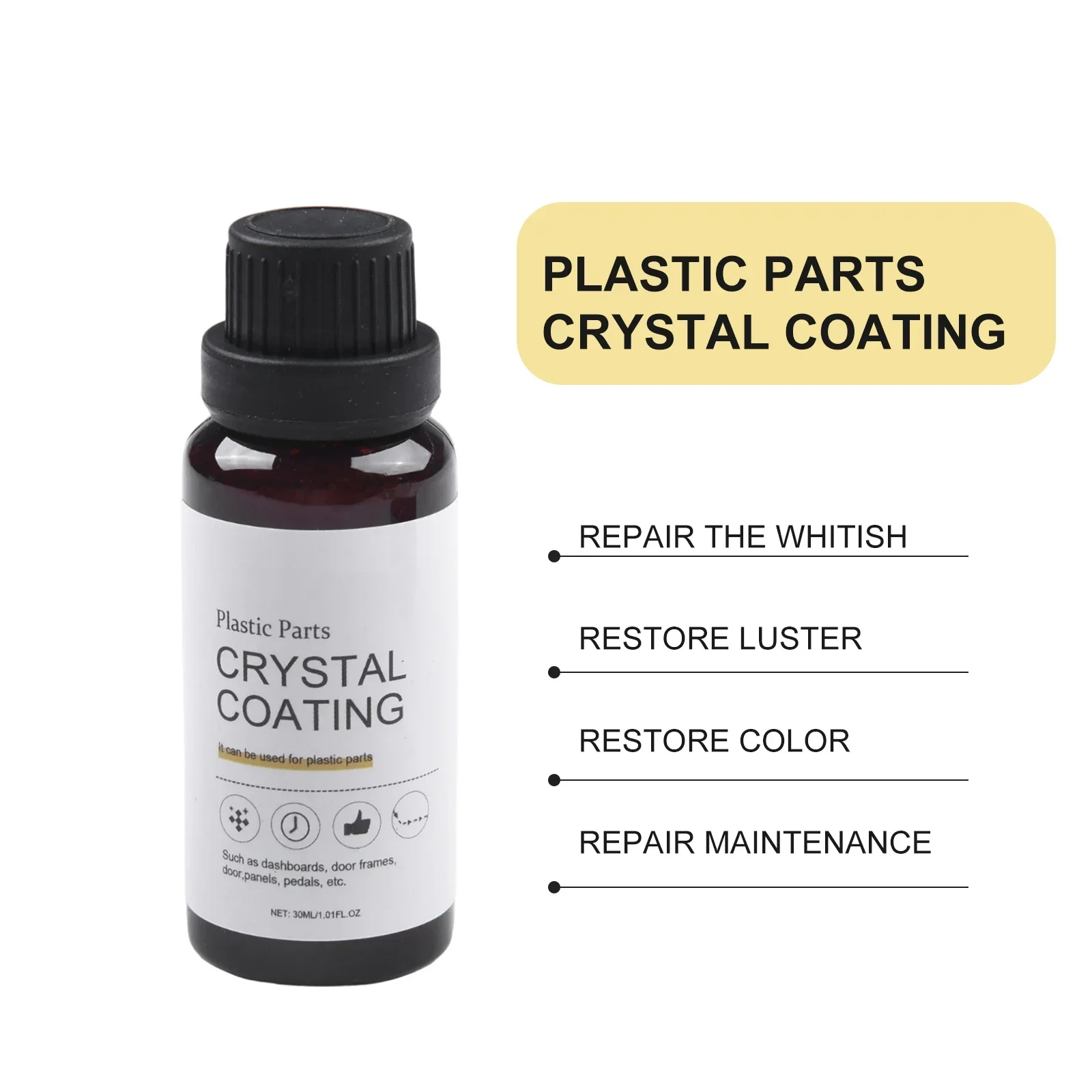 Innovative Plastics Parts Restorer Coating Tool Kit Achieve Long lasting Results for your Car's Plastic Accessories