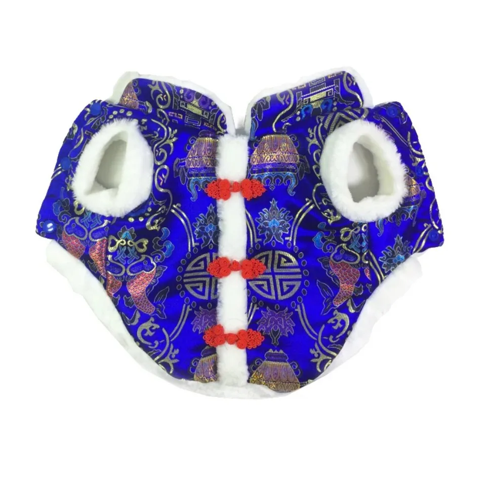 Pet New Year Clothes Large Dog Cat Festival Coat Chinese Style Pet Clothing Vest S-5XL Happy New Year Tang-suit
