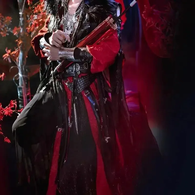 

DY20Китайский сериал TGCF Tian Guan Ci Fu Xie Lian Hua Cheng Косплей Костюм Hua Cheng Cos Платье Hanfu Полный комплект Аниме Одежда25