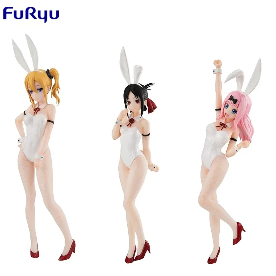 In Stock FuRyu BiCute Bunnies Kaguya-sama: Love Is War Hayasaka Ai Fujiwara Chika Shinomiya Kaguya White Bunny Girl Gift Figure