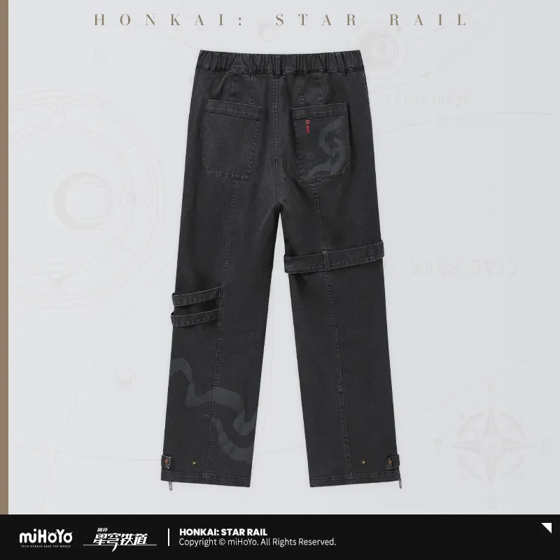 Dan Heng Jeans Honkai Star Rail Official miHoYo Original Dan Heng Theme Series Impression Jeans Cosplay Trousers Halloween Gift