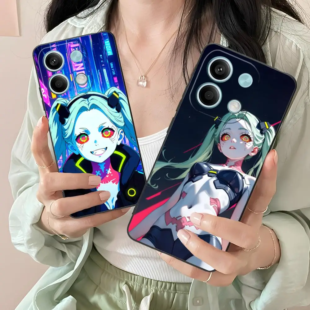

Чехол для мобильного телефона в стиле панк Girl Rebecca для Xiaomi Redmi 14 13 12 A5 3 2 1 C Plus 4G 5G с цветным принтом, красивый роскошный чехол