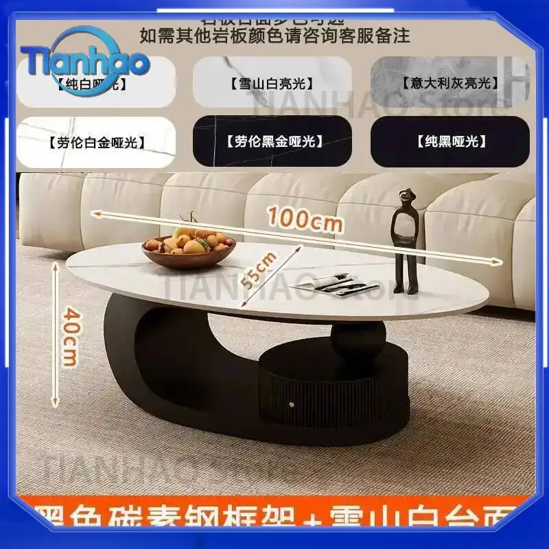 Minimalist Luxury Nordic Coffee Table for Living Room Italian Design Aesthetic Side Table Writing Table Couchtisch Lounge