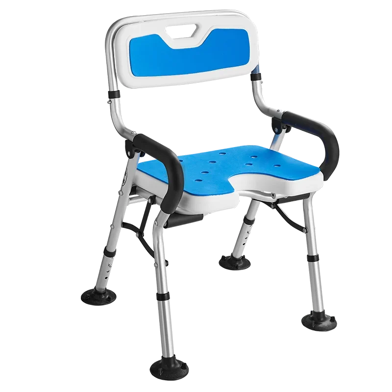 Bathing chair for the elderly bathroom Foldable Japanese-style shower chair for the elderly bathroom Bath stool Non-slip