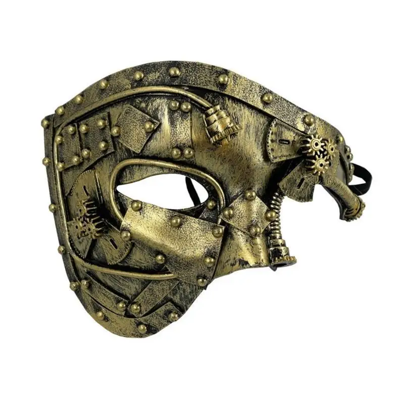 652F Steampunk Cyborgs Venetiaans Masker Halloween Cosplay Kostuum Partij Masker Vrouwen Mannen