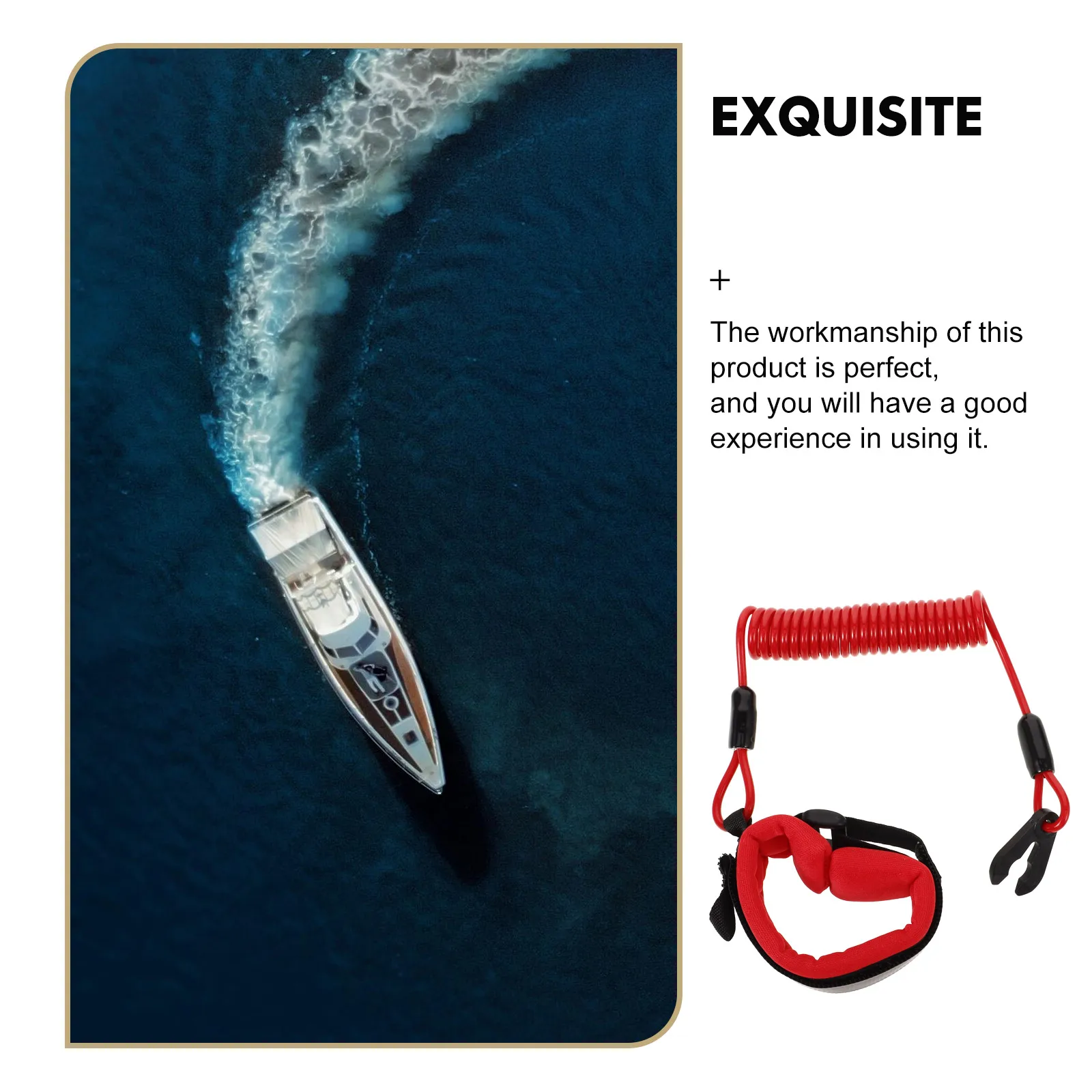 

Flameout Rope Boat Emergency Cord Motor Safety Lanyard Engine Tpu Leash Travel Stop Marine Accessories