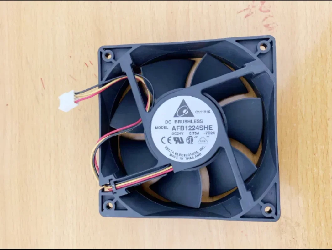 

AFB1224SHE DC24V 0.75A three wire disassembly function is good, original Danfoss frequency converter fan fan