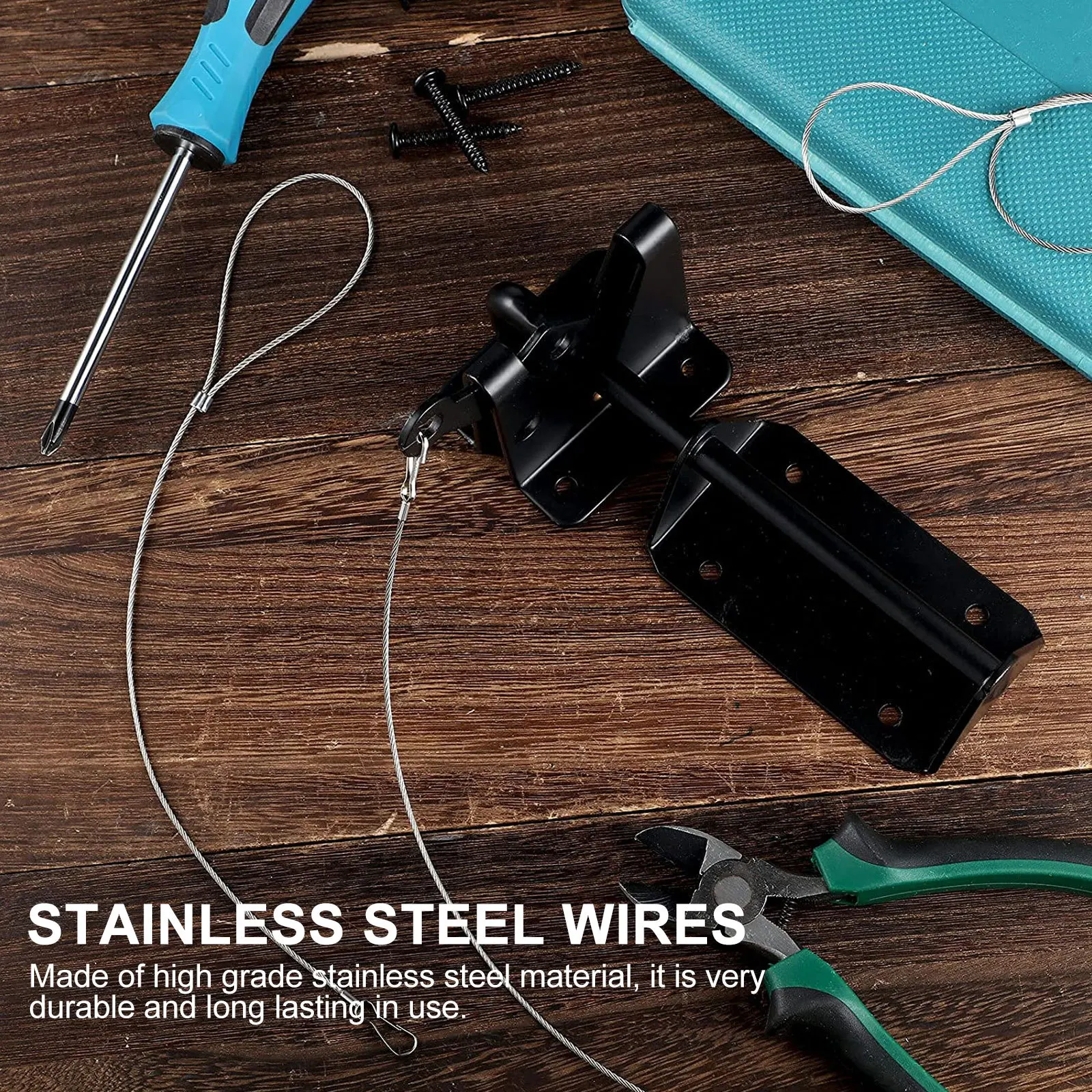 สายสลิงสแตนเลส 6 ชิ้น แบบแขวน ยืดหยุ่น ป้องกันการตัด ใช้งานได้หลากหลาย สำหรับโคมไฟบ้าน โคมไฟต้นไม้