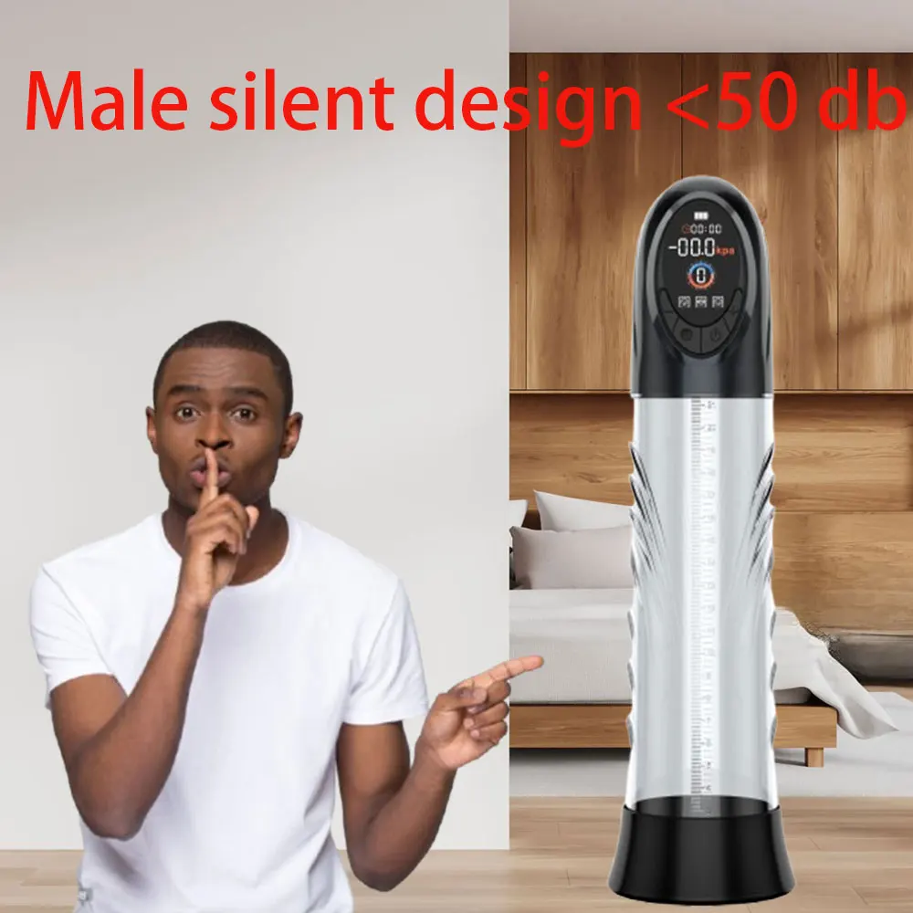 Electric Penis Thickened Pump Erection Enlargement Automatic Vacuum Penis Pump for Men 5 Suction Masturbating Sex Toy for Man 18