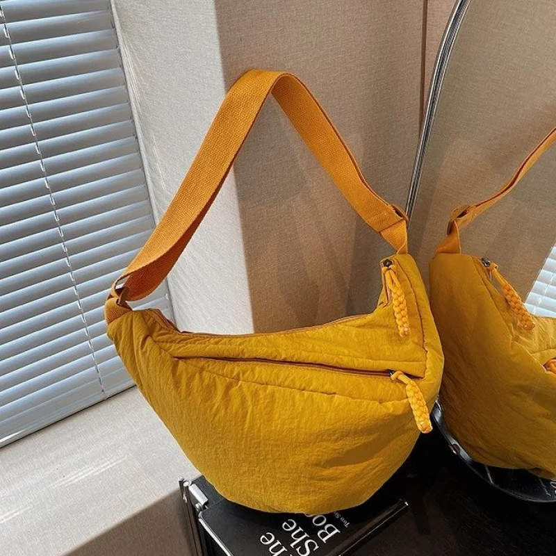 

Cotton 2025 New Ladies Luxury Brand Leather Shoulder Bag Famous Designer Simple Popular Casual​