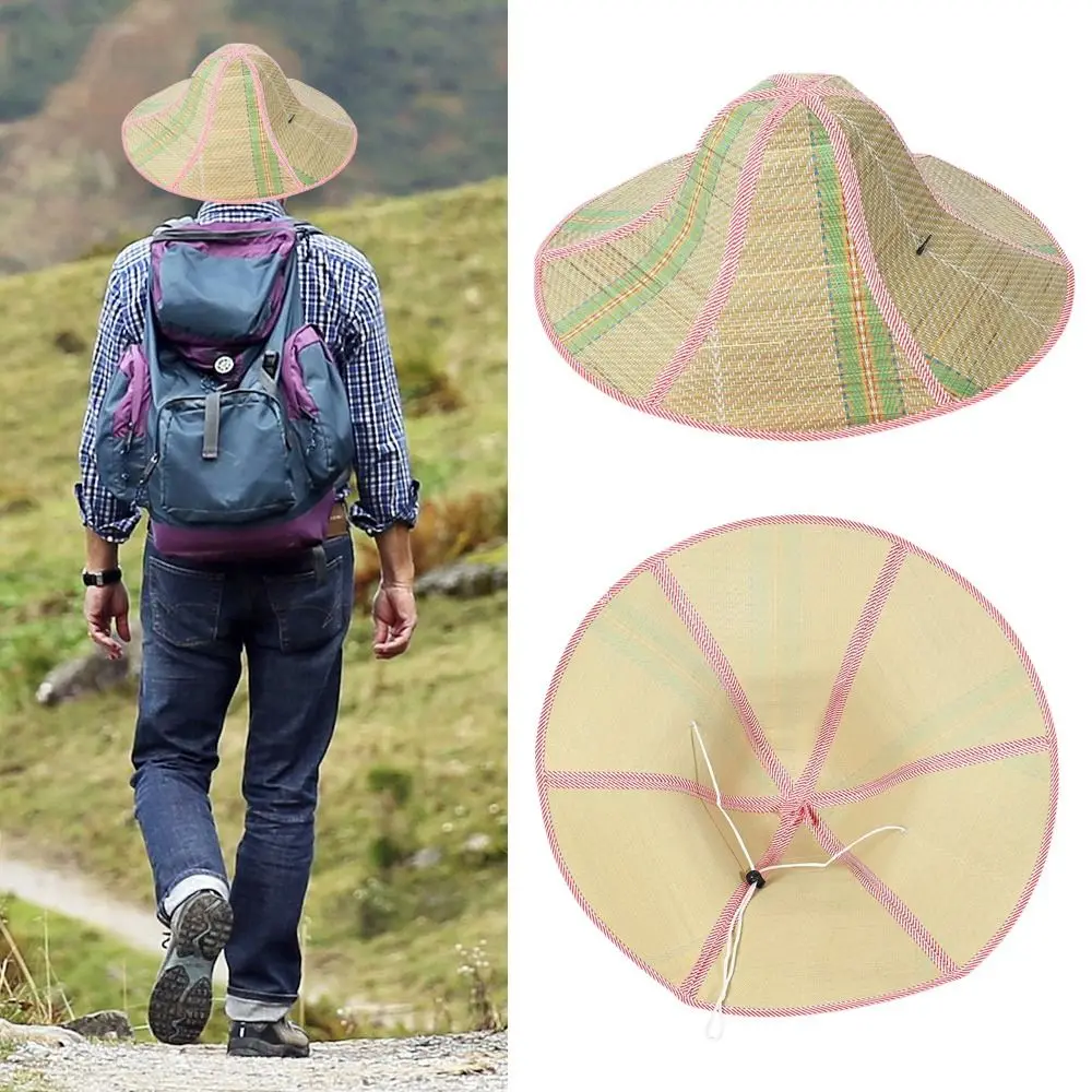 Women Portable Anti-UV Sunshade Hats Big Visors Sun Hat Beach Cap Fisherman Cap Straw Hat