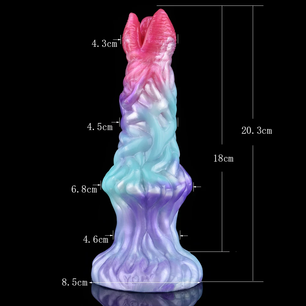 COLMISS-Ice Dragon Dildo Hand Push Dildo, Lay Ovipositors Ovos, Bolas Vaginais, Molde De Ovo De Gelatina, Plug Anal Oco, Brinquedos Sexuais