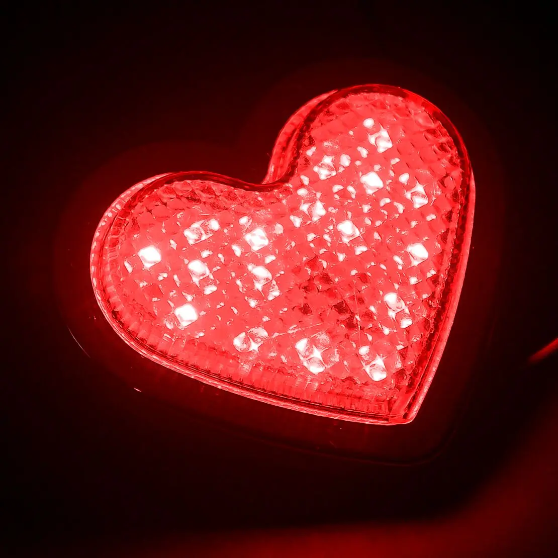 

Red Heart Shaped Side Marker LED Light Turn Signal Indicator Lamp Universal for 12-24V Car Auto Van Truck Trailer