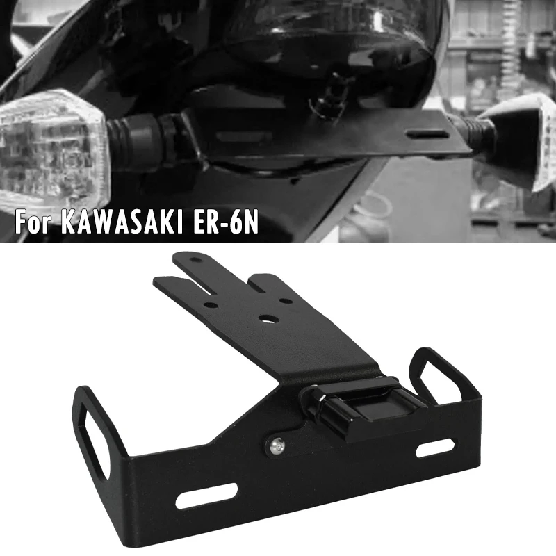 

Для KAWASAKI ER 6N 6F ER6N ER6F ER-6N ER-6F 12-16 держатель номерного знака мотоцикла Fender Eliminator хвостовой аккуратный кронштейн со светодиодом