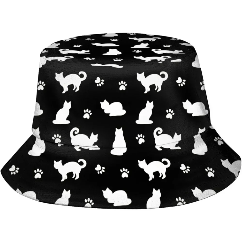 

Кепка-рыбак с милым котом в стиле хип-хоп Gorras, летняя шляпа-ведро унисекс с принтом кота, уличная садовая пляжная кепка для кемпинга, пешего туризма, рыбалки