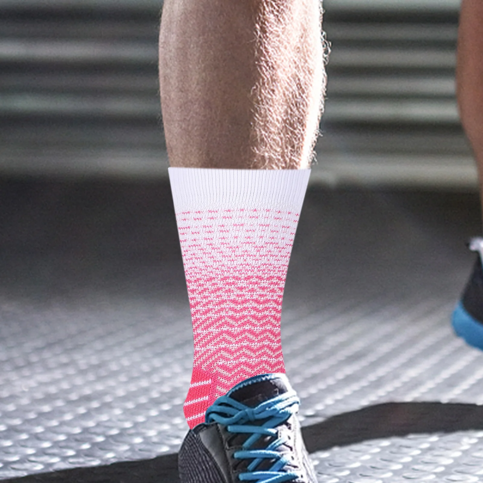 

1Pair High Elasticity Sports Socks Breathable Mid Calf Socks for Basketball Running Training Durable Comfortable