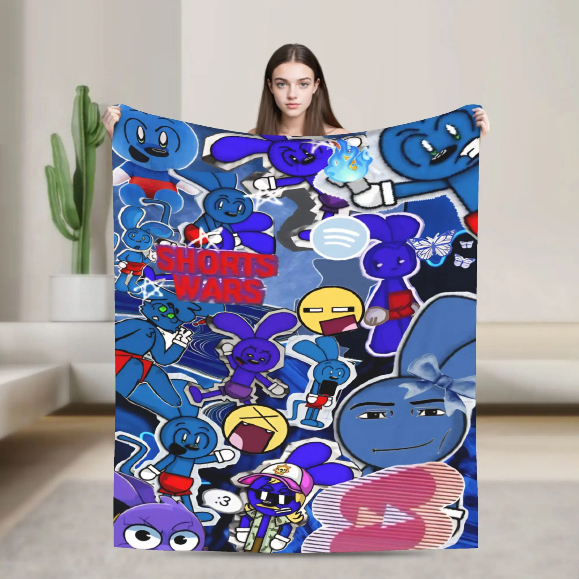 New Arrival Toon Turf Blankets Lightweight Thin Fleece  Cozy Throw Blanket Machine Washable