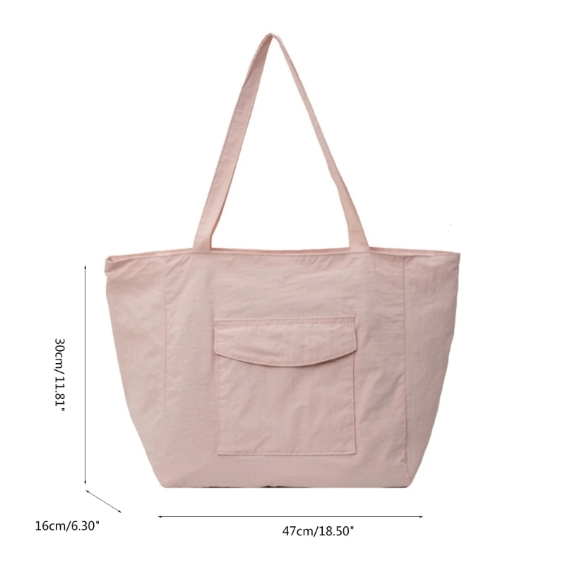 Womens Shoulder Bag Large Capacity Handbag Nylon Casual Shopping Bag for Work