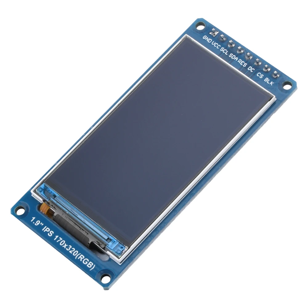 IPS Full Angle TFT Display Screen, LCD Color Display Module, SPI Serial Port, Alta Definição, 170x320, ST7789 IC, 1,9"