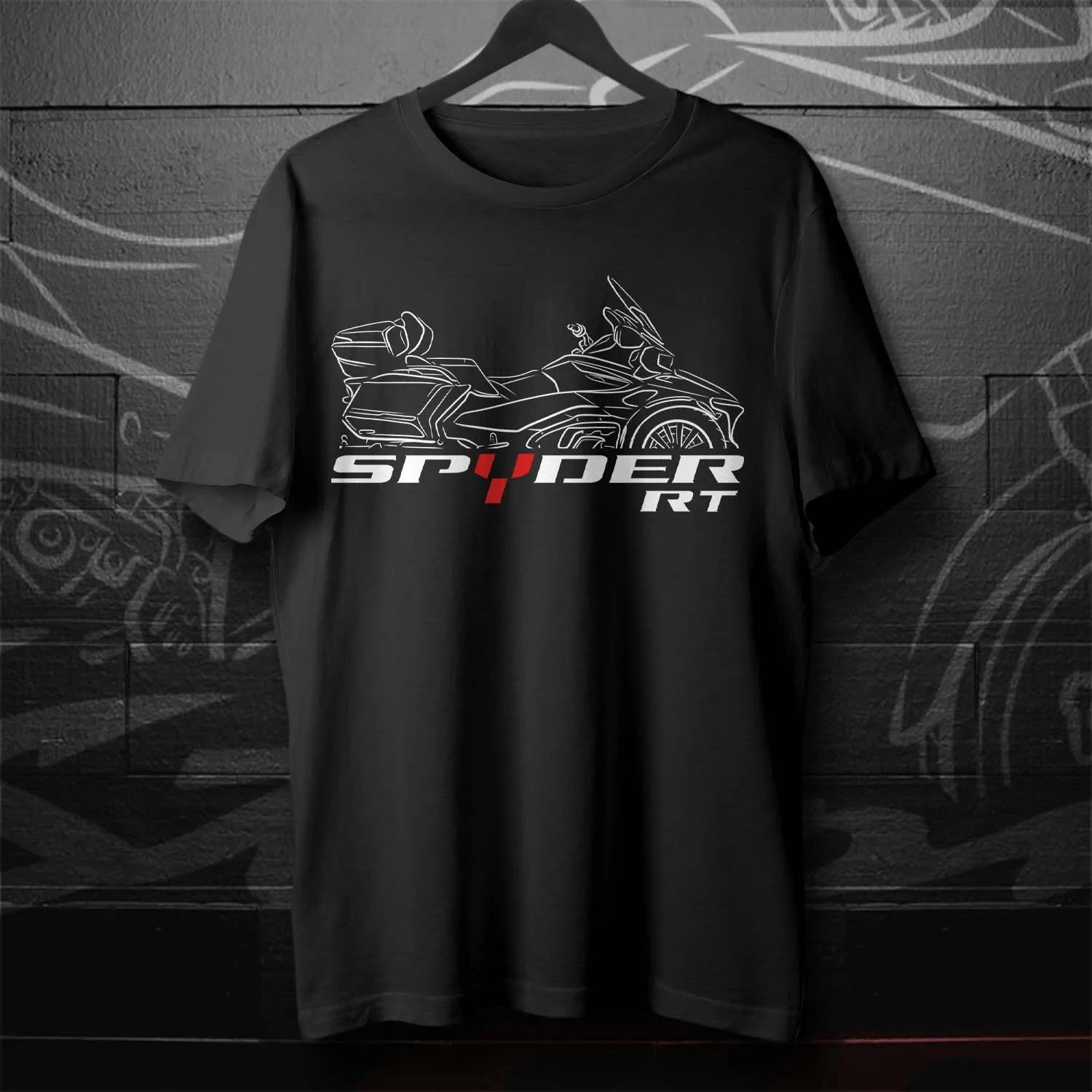 

2024 Models Spyder RT Motorcycle T-Shirt 100% Cotton O-Neck Short Sleeve Summer Casual Mens T-shirt Rider Streetwear