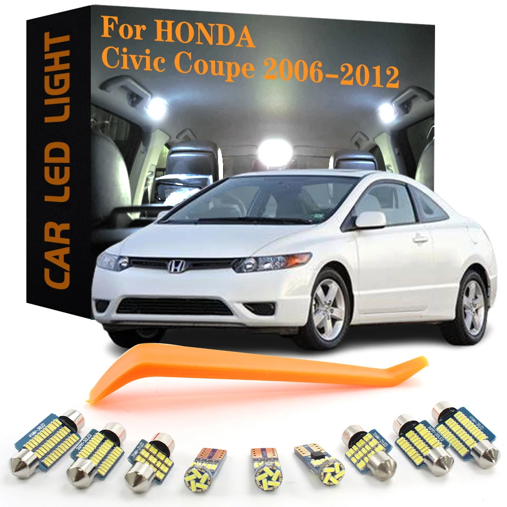 

4pcs Canbus Car Accessories LED Interior Lights For Honda Civic VIII 4D Sedan Coupe 2006 2007 2008 2009 2010 2011 2012 Auto Lamp