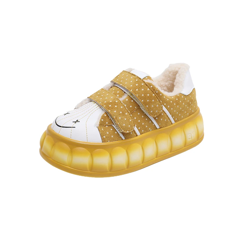 

New Spring Women Breathable Sneakers Cute Pink Graffit Shoes Thick Heel Sneakers Casual Running Platform Lolita Sports Shoes