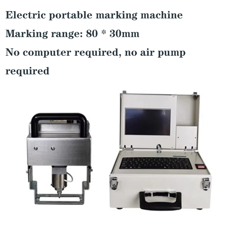 Portable Pneumatic Marking Machine 80*30MM For Automotive Frame Engine VIN No. Dot Peen Engraving Machinery