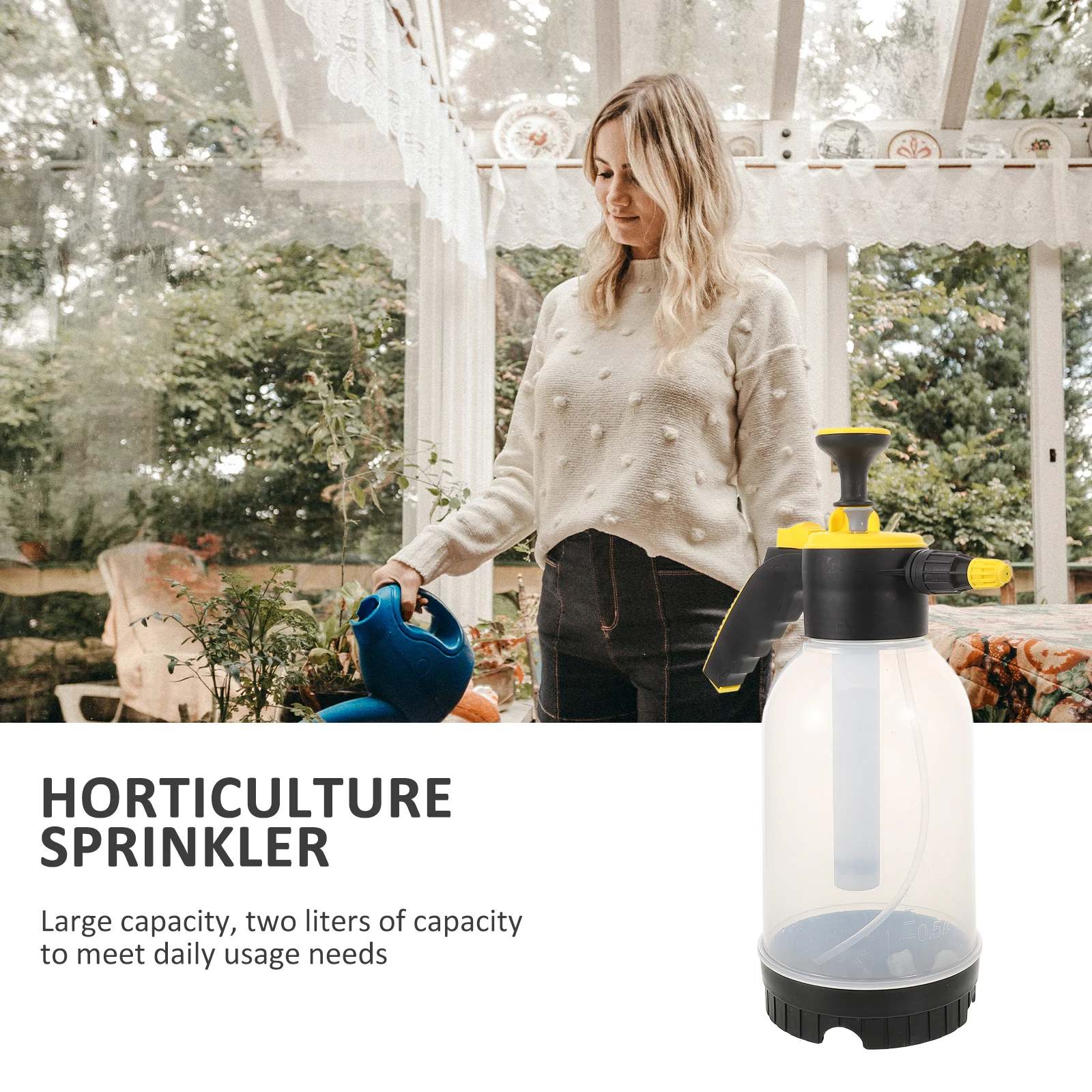 

2Pcs Small Watering Can Transparent Garden Sprayer for Plants Mist Bottle Reusable Plant Mister Spray Bottle for Succulents