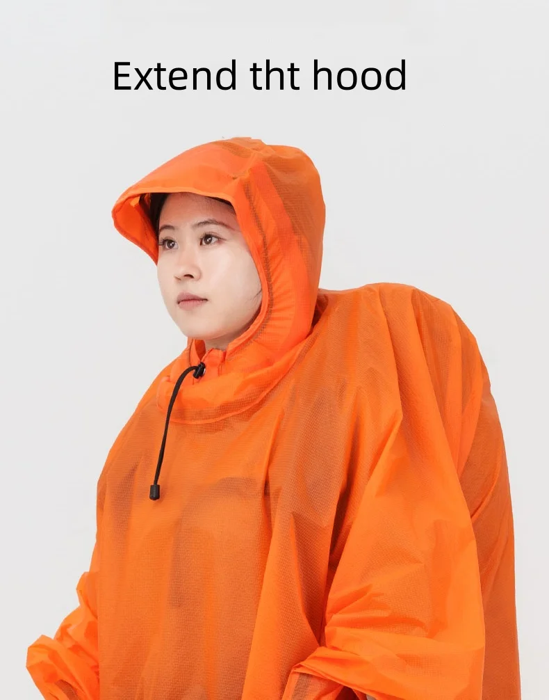 3F UL Gear Poncho Ultraleichter multifunktionaler Regenmantel Outdoor Tragbare 3-in-1-Plane/Fußabdruck Wasserdicht Wandern Rucksackreisen – Detail 12