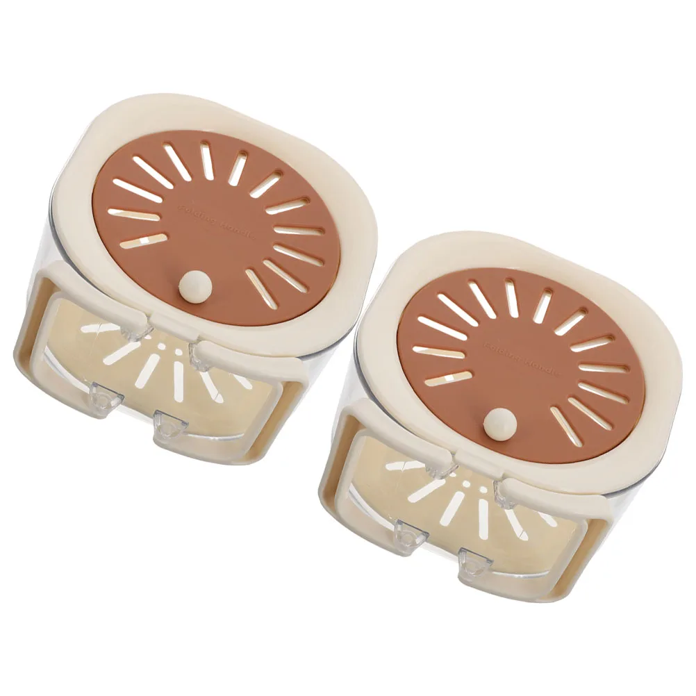 

2Pcs Vegetable Drain Basket Preservation Bowl Multifunctional Fruit Washing Strainer Container Kitchen Draining Basket