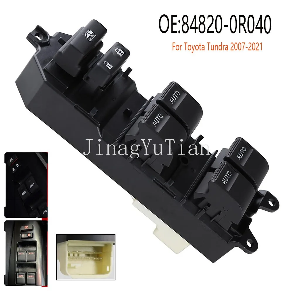 

Car Accessories for Toyota Tundra 2007-2021 Front Left Electric Power Main Window Control Switch Glass Lifter Button AUTO Parts