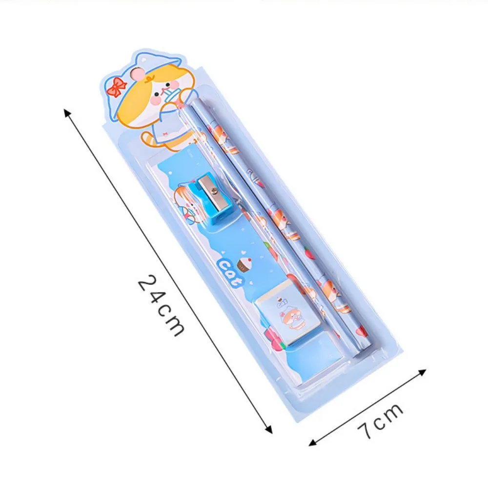 2024 New 5PCS Student Stationery Set Back To School Gift Box for Children Students Home School Start Prizes Kid Birthday Gift