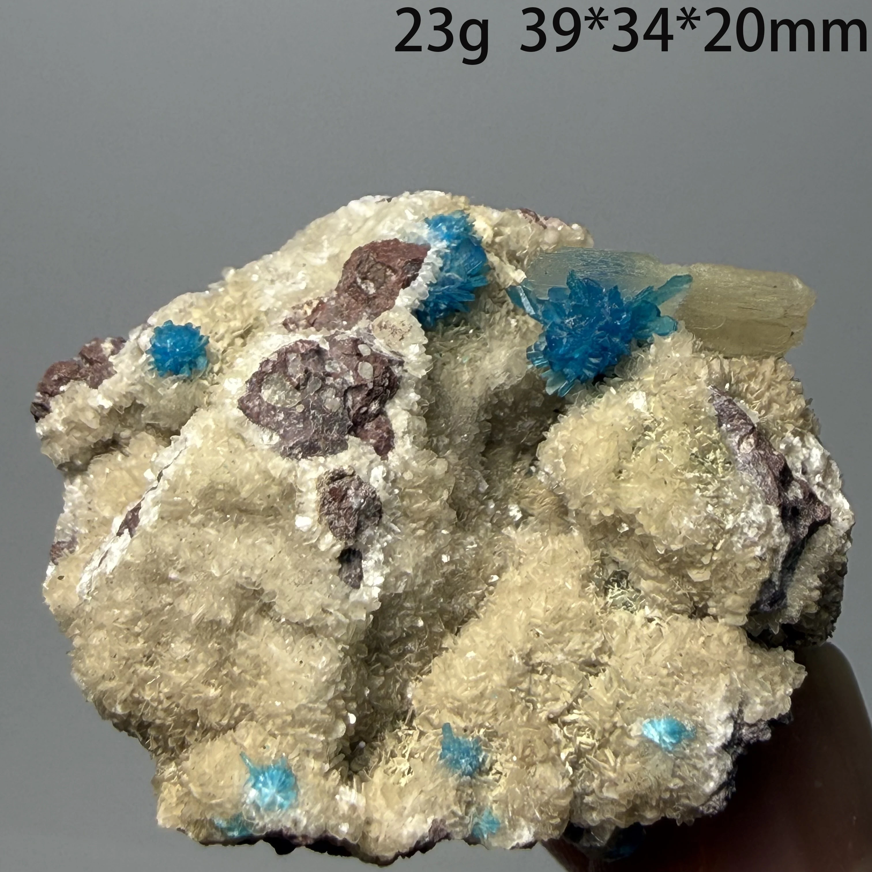 Natural Rare Blue Cavansite Crystal Cluster Mineral Specimen From India Healing Crystal Collection Home Decor A4-1-13