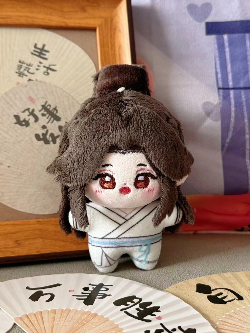 Аниме Tian Guan Ci Fu Hua Cheng Xie Lian He Xuan Qing Xuan официальный мягкий плюшевый брелок для ключей 12 см в виде плюшевой куклы