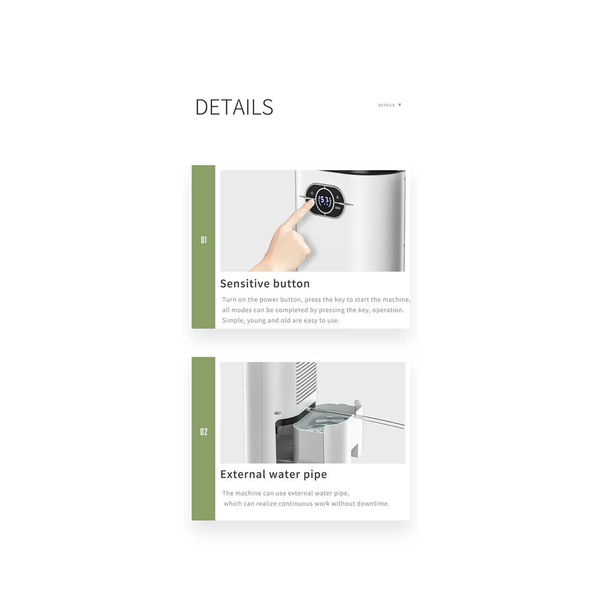 1200ML Dehumidifier Moisture Absorbers Air Dryer Quiet Air Dehumidifier Basement Bedroom Bathroom EU Plug